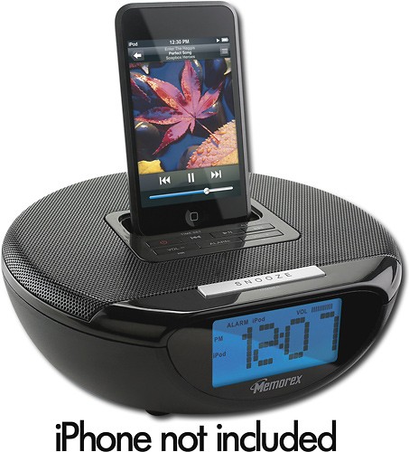  Memorex - Refurbished Clock Radio Speaker System for Apple® iPod®