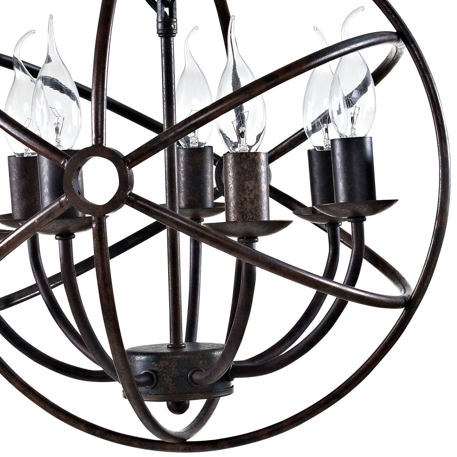 Back. Modway - Atom Chandelier by Modway - Brown.