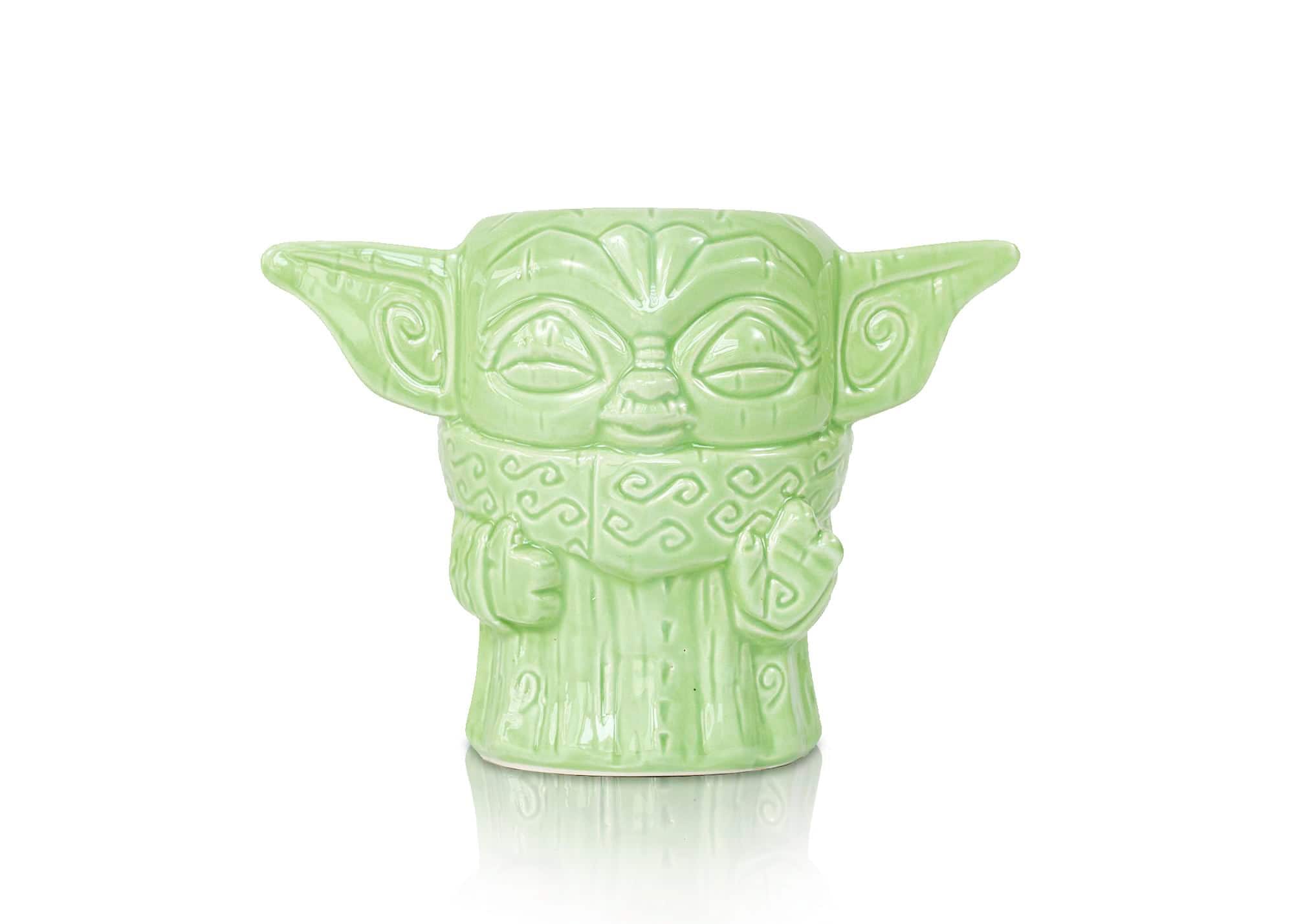 ThinkGeek - Geeki Tikis The Child "Baby Yoda" Force Pose Mug | Star Wars: The Mandalorian | 16 Ounces - Green