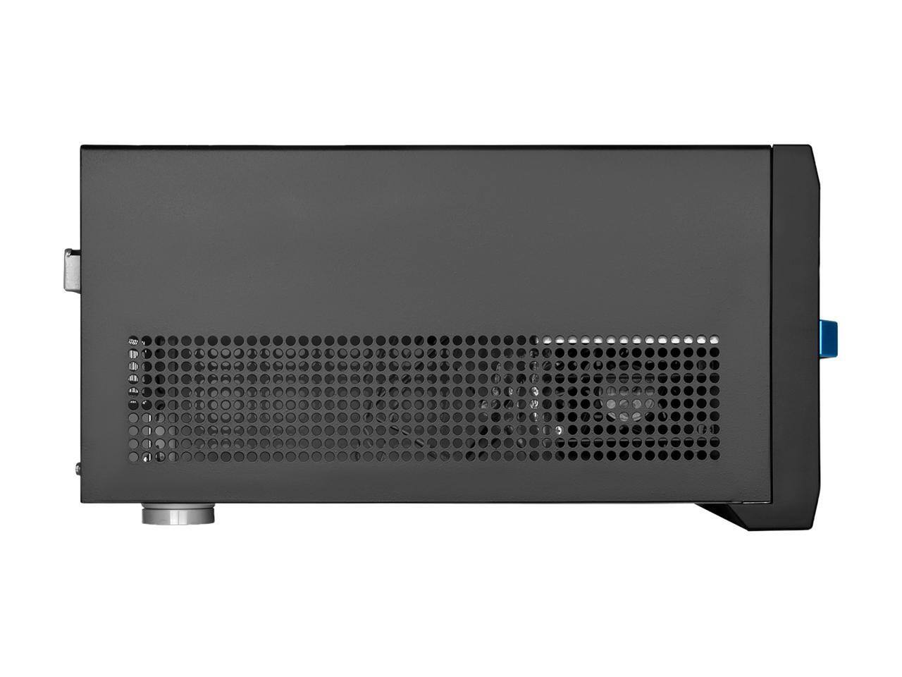 Alt View 4. SilverStone - SilverStone Sugo Series SG12 SST-SG12B-V2 Black Refinement of Classic Small Form Factor Case - Black.