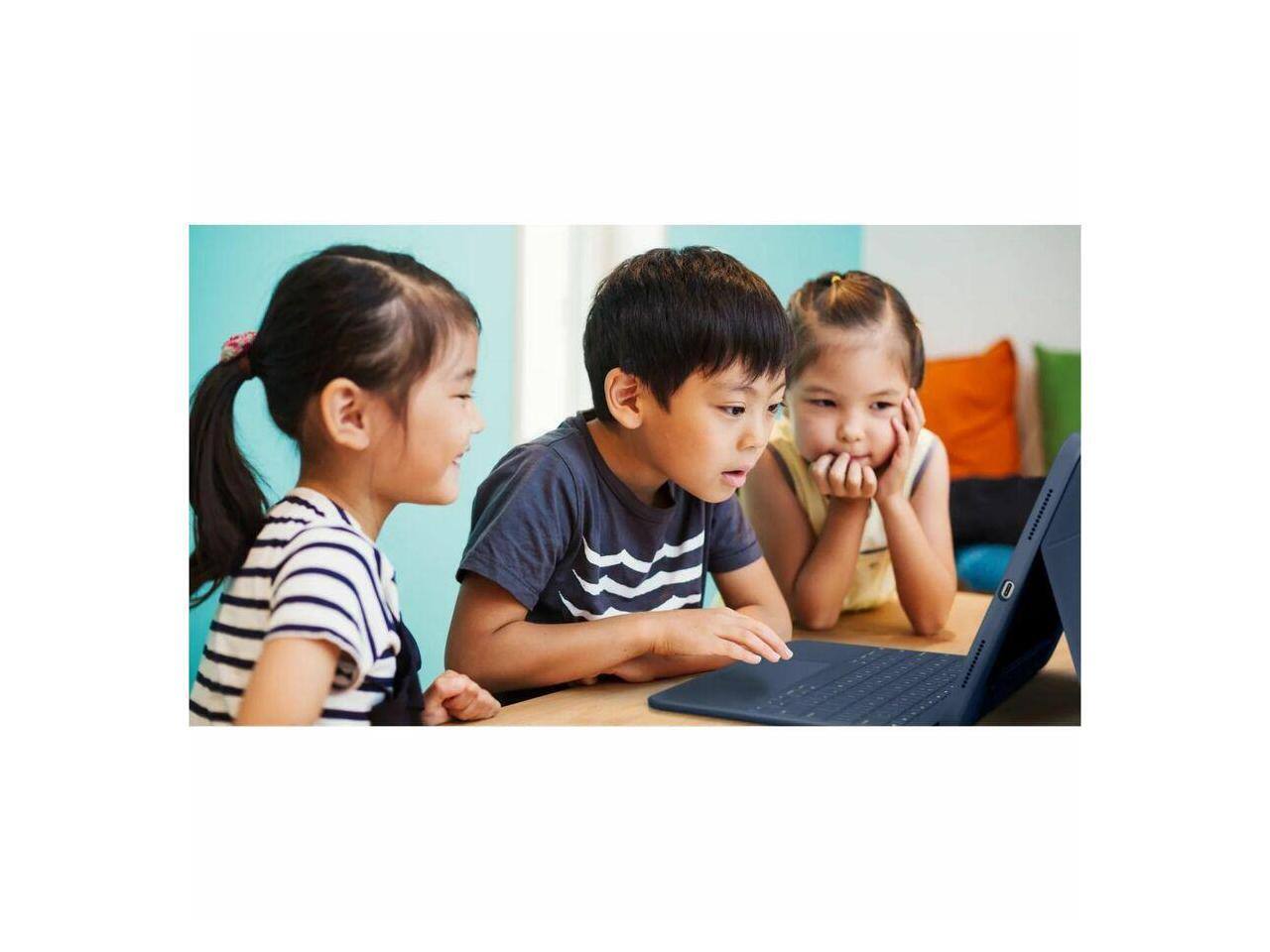 Alt View 5. Logitech - Logitech Rugged Combo 4 Touch Rugged Keyboard/Cover Case (Folio) Apple iPad (10th Generation) iPad - 920-011130 - Black.