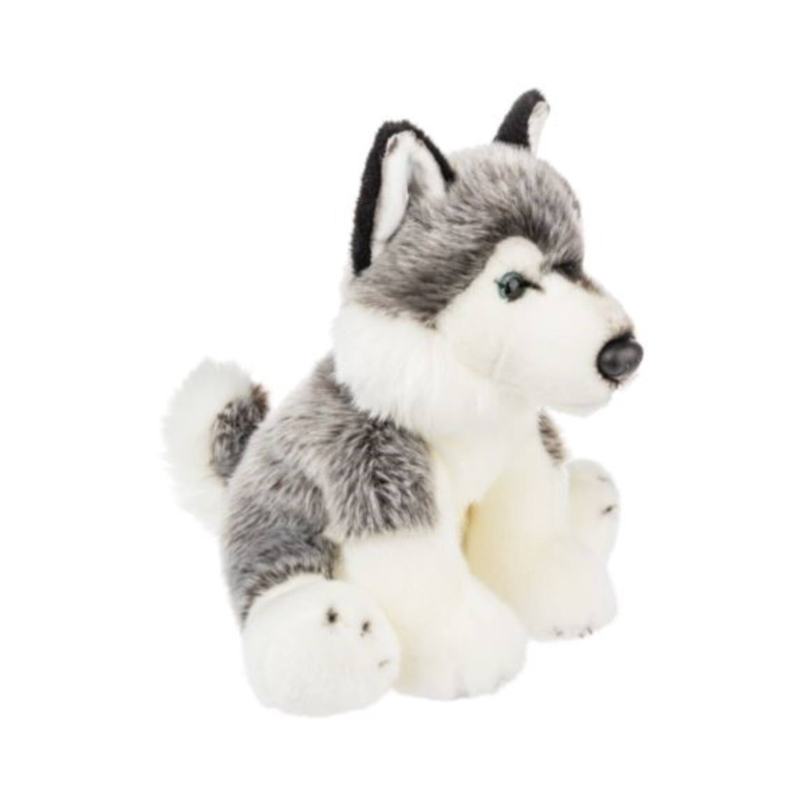 Angle. Ganz - Ganz The Heritage Collection White and Grey Siberian Husky Plush Stuffed Animal 12 Inch.