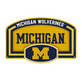 Evergreen Enterprises - Michigan Wolverines 11" x 17" Embossed USA Steel Buckle Wall Sign - Multicolor