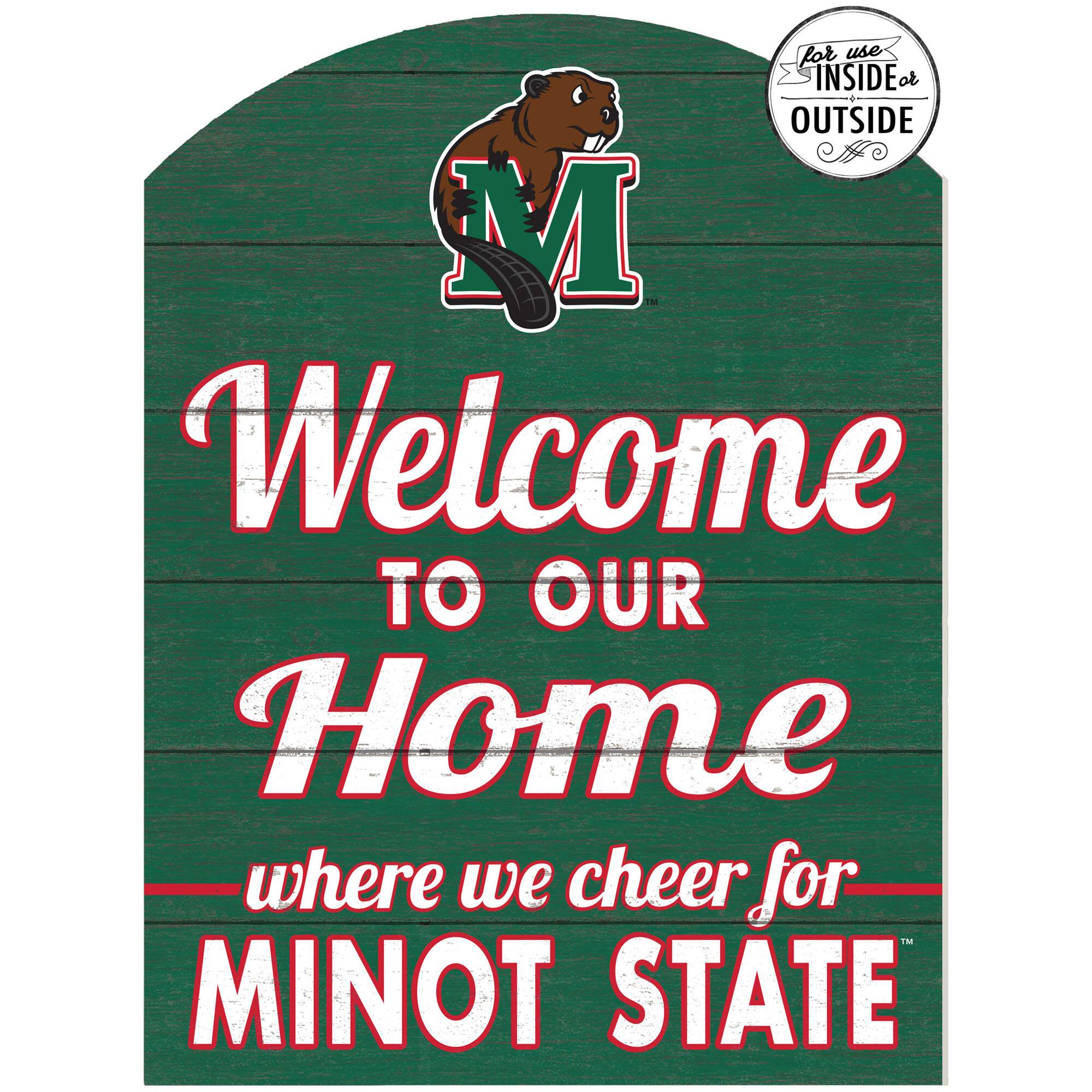 Minot State Beavers 16'' x 22'' Indoor/Outdoor Marquee Sign