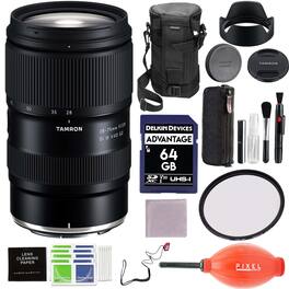 Tamron - 28-75mm f/2.8 Di III VXD G2 Lens for Nikon Z-Mount with Advanced Accessories & Travel Bundle | AFA063Z-700 - Black