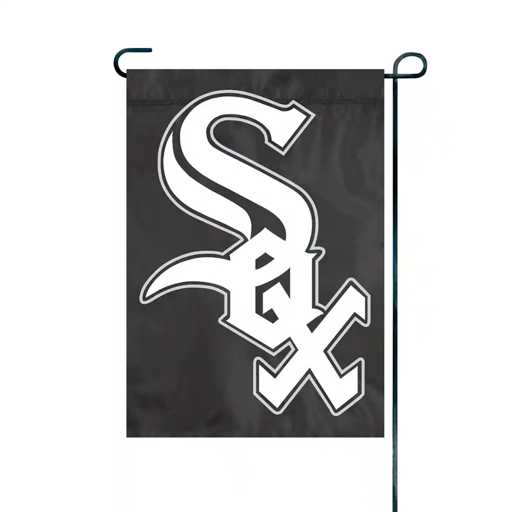 Party Animal - Chicago White Sox 15" x 10.5" Applique Garden/Window Flag - Multicolor