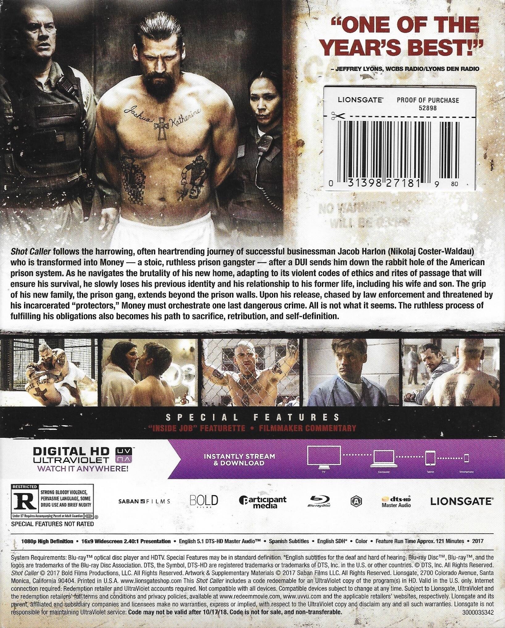 Alt View 1. Shot Caller   - BLU-RAY.