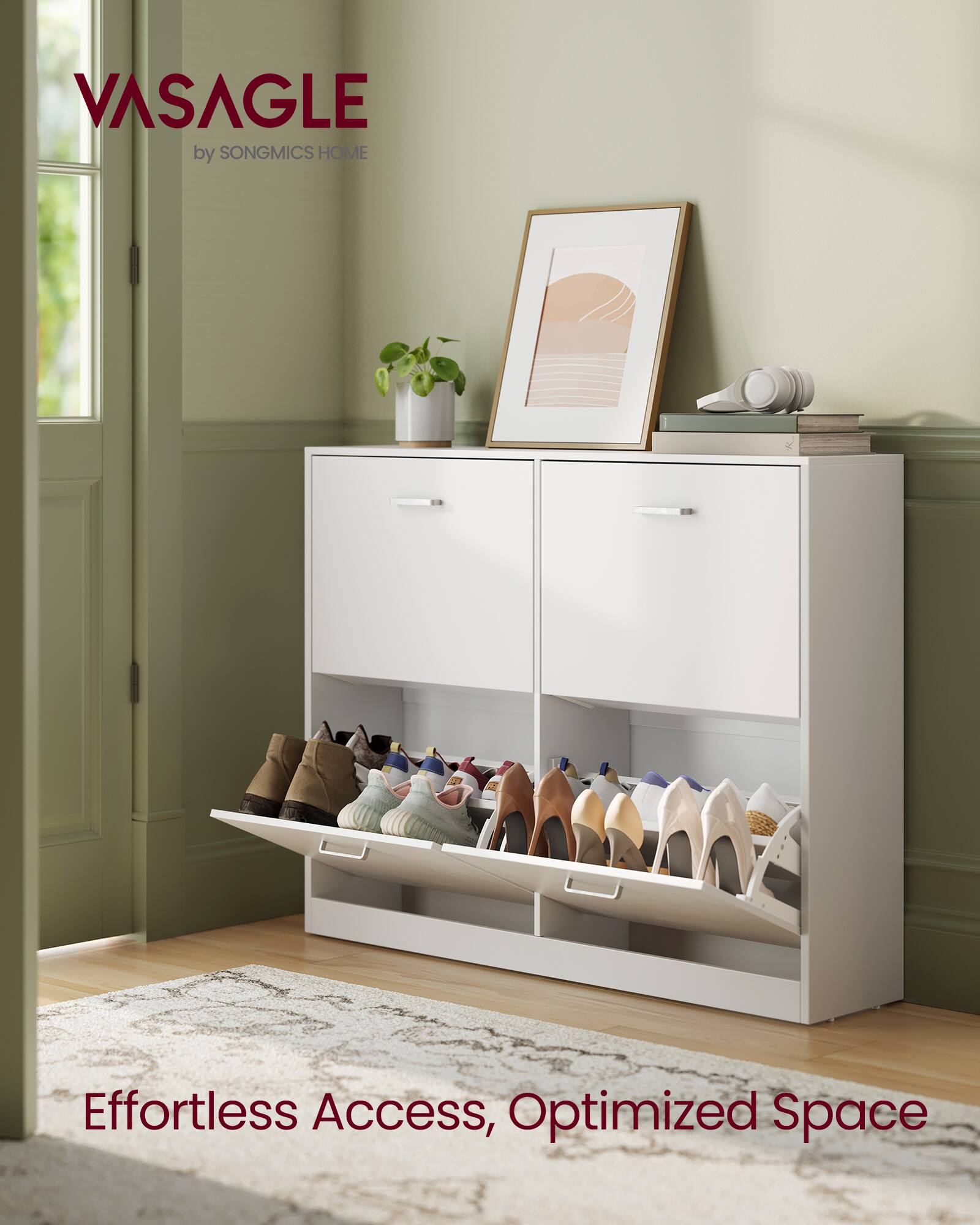VASAGLE by SONGMICS HOME  
Effortless Access, Optimized Space
