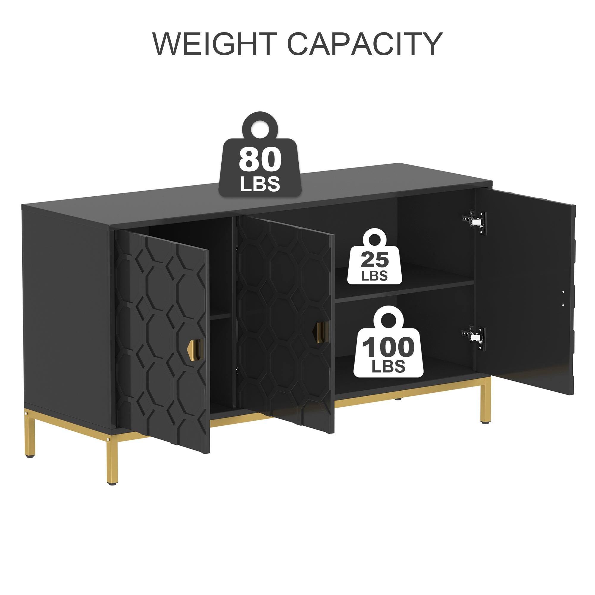 WEIGHT CAPACITY 80 LBS 25 LBS 100 LBS