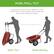 PUSH, PULL, TILT
Moving around your lawn or garden is made simple with 2 rubber wheels and a handle that allows easy tilting and pulling
EASY TILT
PUSH OR PULL