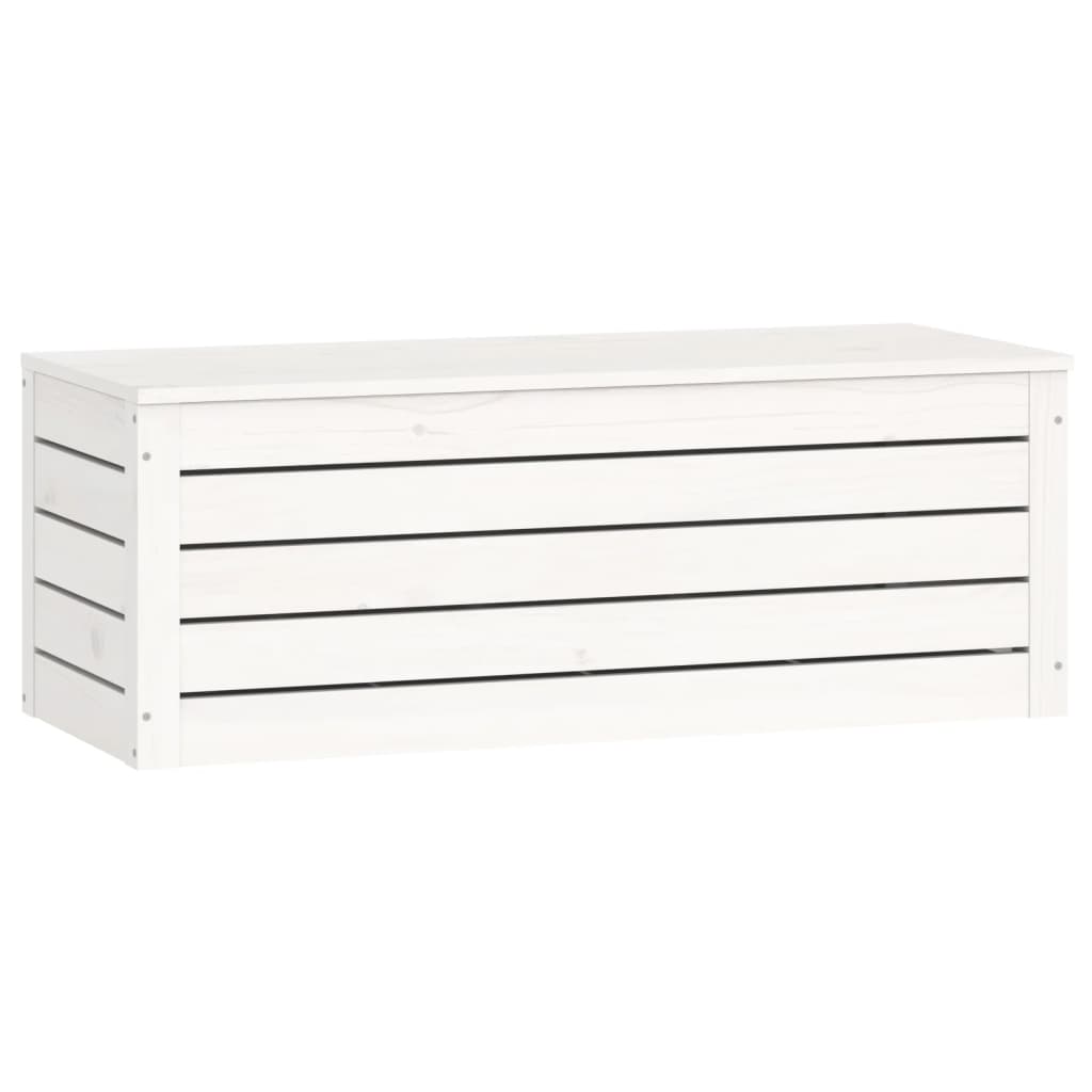 Alt View 4. Boyel Living - 35 in.W Rustic White Storage Box Rectangular Solid Pine Wood Large Storage Box - White.