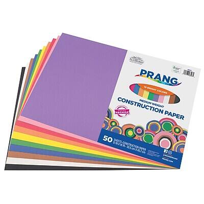 PRANG  
BRIGHT COLORS  
CONSTRUCTION PAPER  
MEDIUM WEIGHT  

50 SHEETS  
12" x 18" (30.5 cm x 45.7 cm)  

3 CONSTRUCTION COLORS
