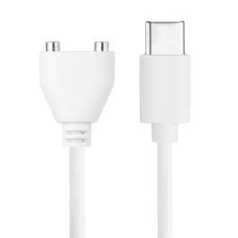 Unique Bargains - Magnetic TYPE-C DC Charger Cable, 10mm, 2.6ft, Type-C, Single Polarity - for Rechargeable Toys & Facial Cleanser - White