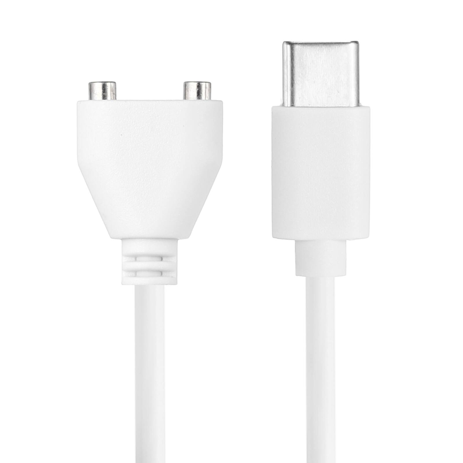 Front. Unique Bargains - Magnetic TYPE-C DC Charger Cable, 10mm, 2.6ft, Type-C, Single Polarity - for Rechargeable Toys & Facial Cleanser - White.