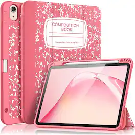 Kitcheniva - Slim Protective Case For iPad Air 11 Inch M3 2025 And M2 2024 TPU Back Cover Pink And White - Pink White