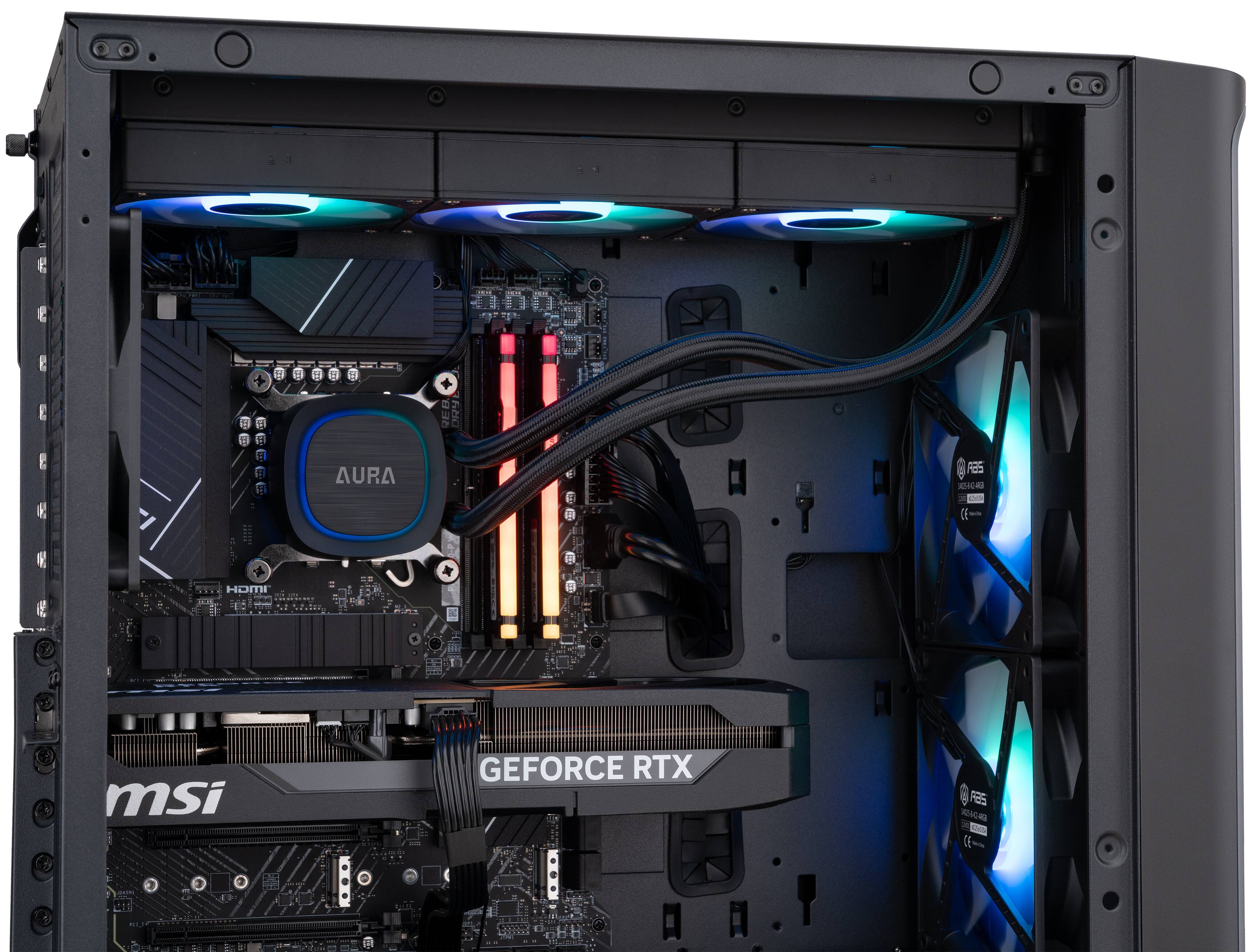 ADVANCED BATTLESTATIONS ABS Kaze II Aqua Gaming PC Windows 11