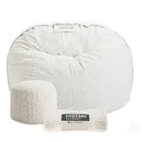 Lovesac - Supersac Bundle in Alpine Swirl Phur - Cream - Front_Zoom