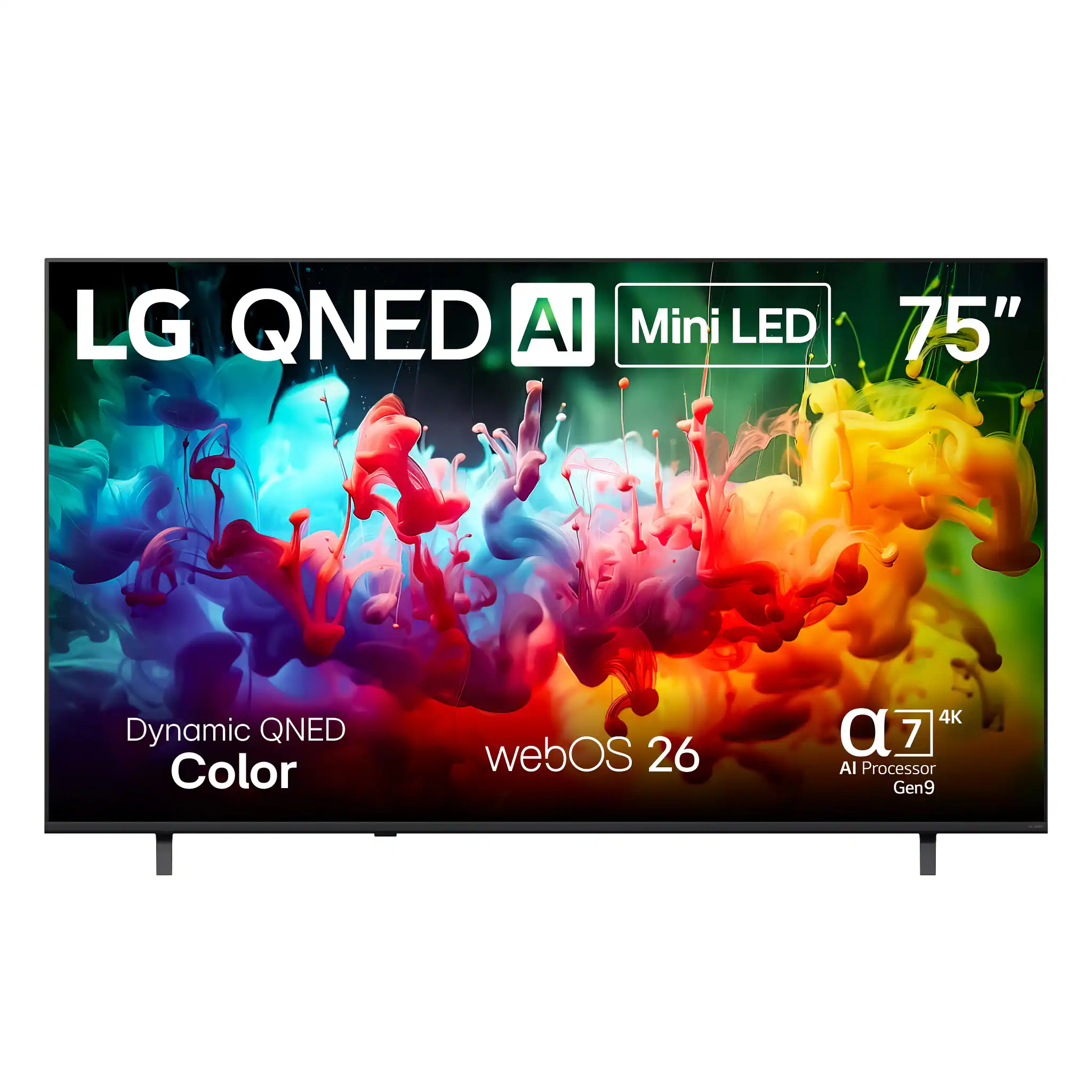 LG QNED AI Mini LED 75" Dynamic QNED Color webOS 26 4K a7 AI Processor Gen9