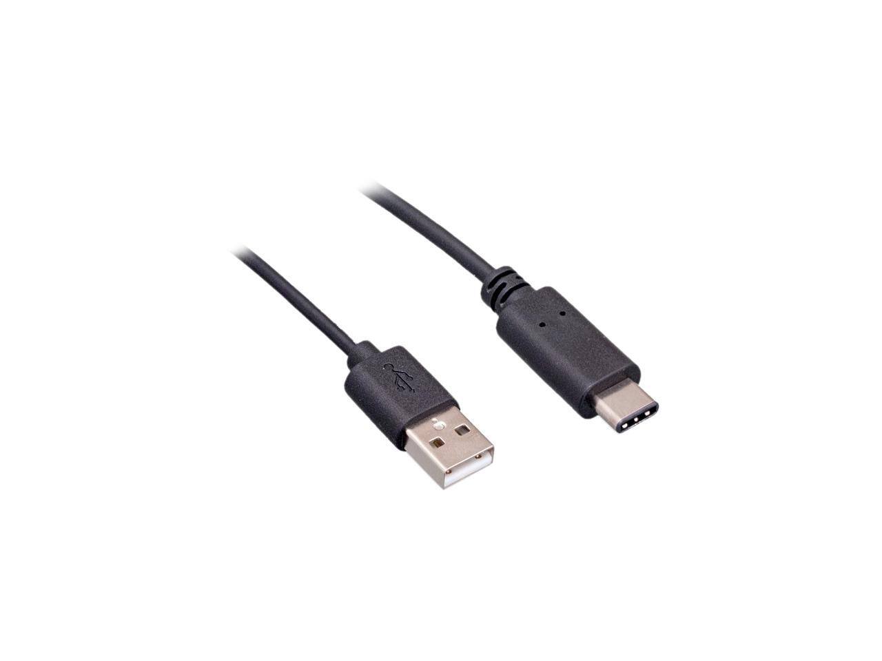 Front. Nippon Labs - Nippon Labs 50USB2-CM-AM-6 6 ft. USB-C Male to USB A Male Charge and Data Transfer Cable - Black.