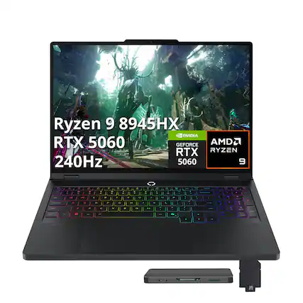 Ryzen 9 8945HX
NVIDIA RTX 5060
GEFORCE
AMD
RTX
RYZEN
240Hz
5060
9