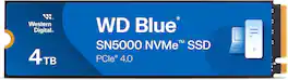 Western Digital - WD WDS400T4B0E 4TB WD Blue SN5000 NVMe Internal Solid State Drive SSD