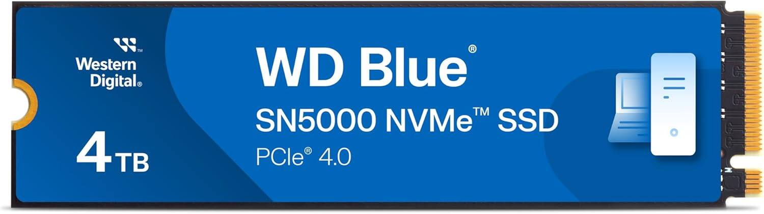 Western Digital  
WD Blue  
SN5000 NVMe™ SSD  
4TB  
PCIe® 4.0