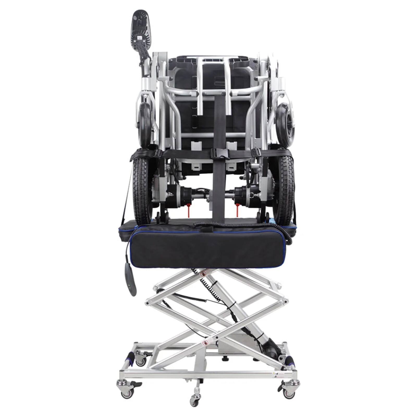Alt View 1. KERDOM - 150lbs Capacity Portable Electric Lift for Wheelchair & Scooter Loading, Home Use Powered Lifting Platform Rolling Cart.