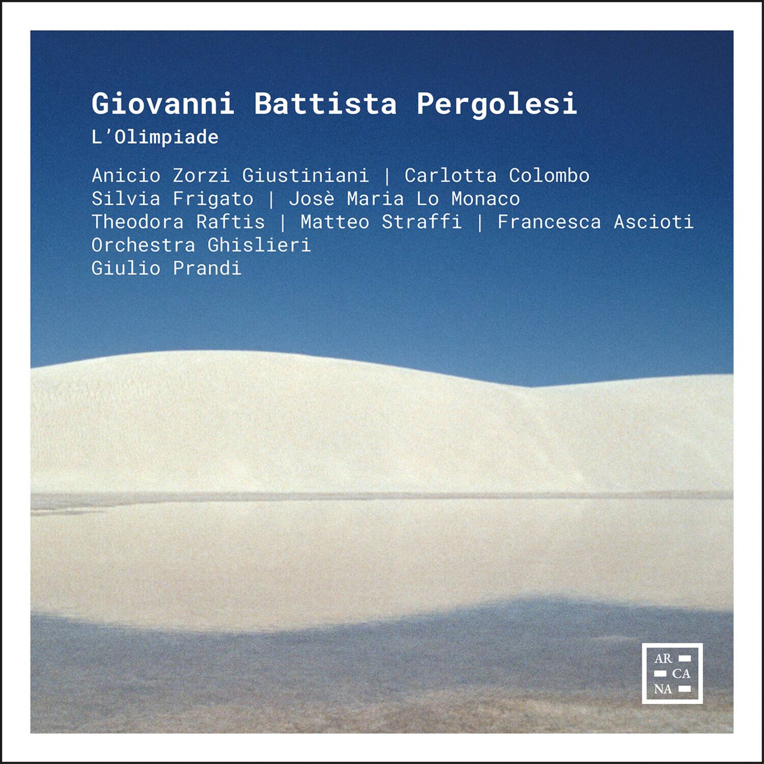 Anicio Zorzi Giustiniani - Pergolesi: L'Olimpiade   - COMPACT DISCS [CD] price history on PriceWatchPro