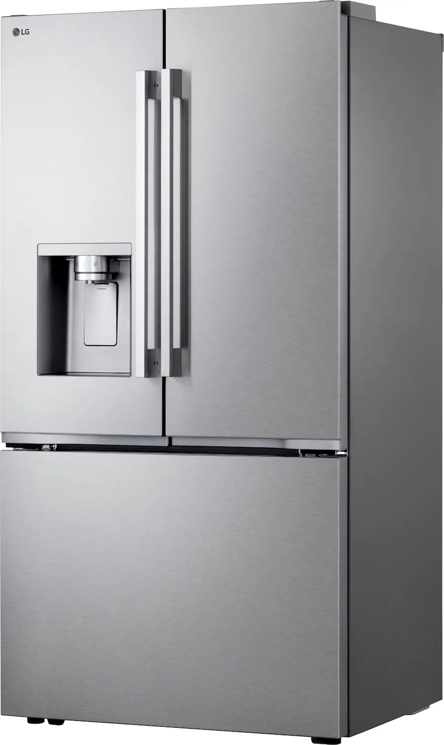 LG 36 in Counter Depth MAX 23.7 Cu. Ft. French Door Smart Refrigerator ...