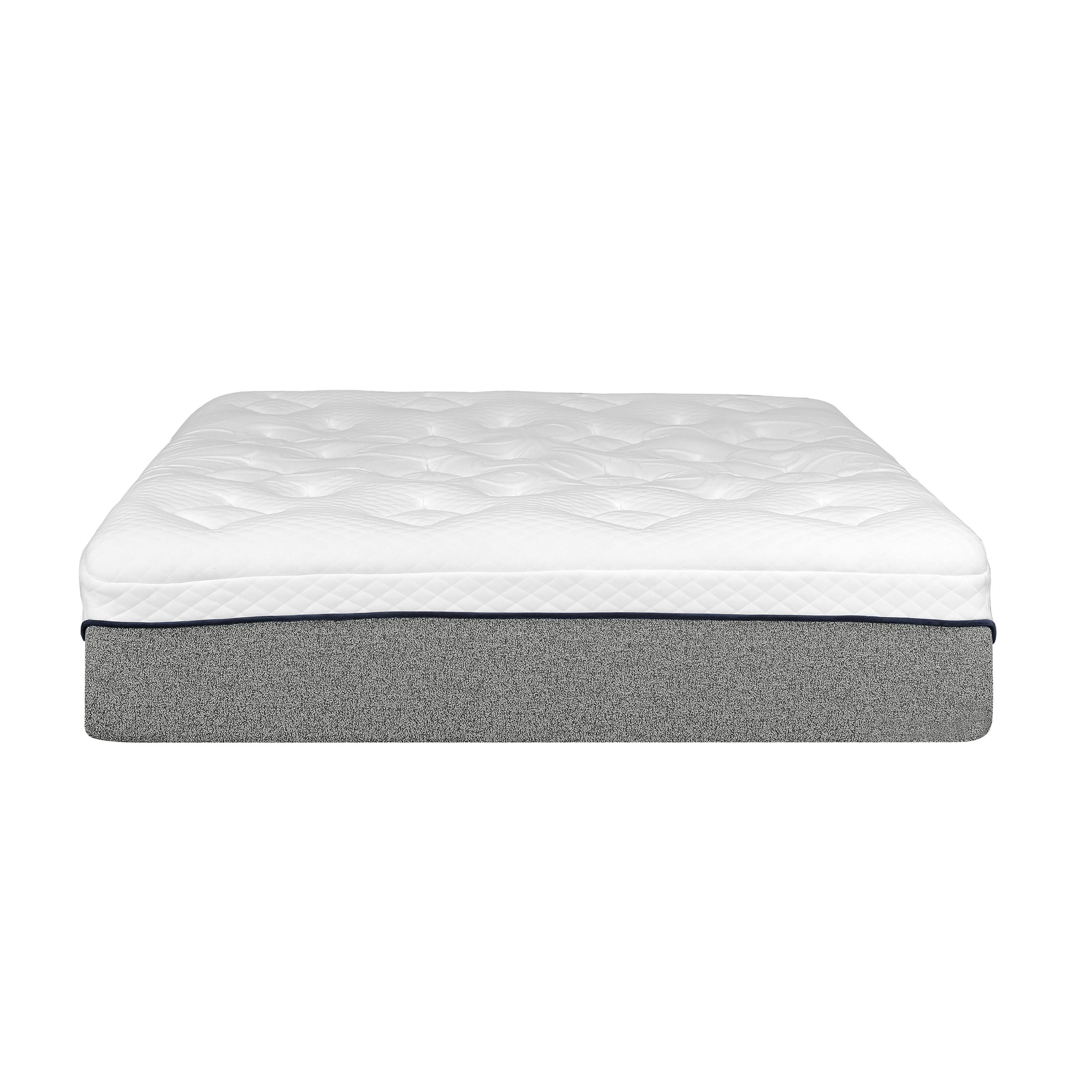 Angle. Manhattan Lane - Divy Queen Size 13 Inch Mattress, Cool Gel Memory Foam, Jacquard Cover - White, Gray.
