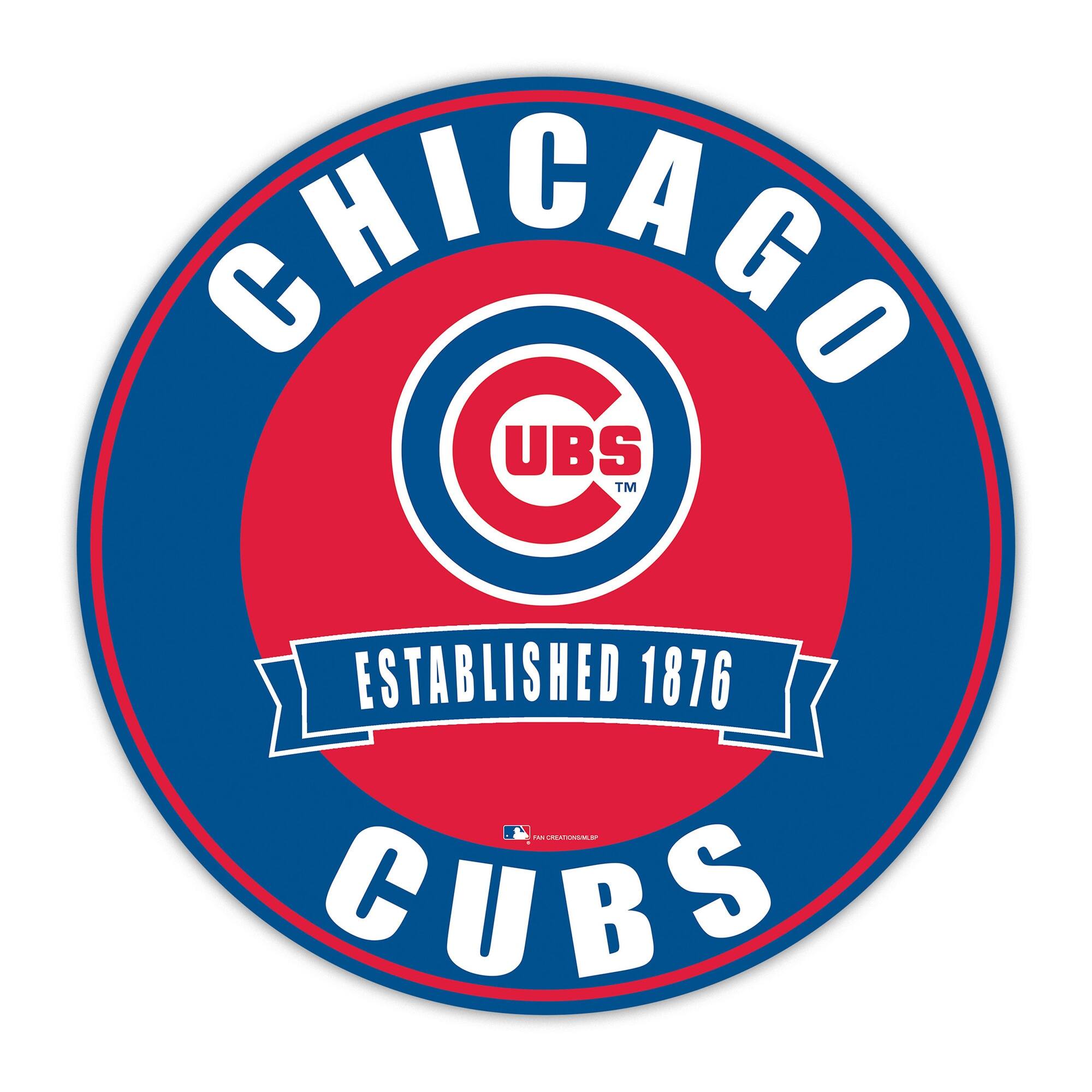 Chicago Cubs 24" Circle with Banner