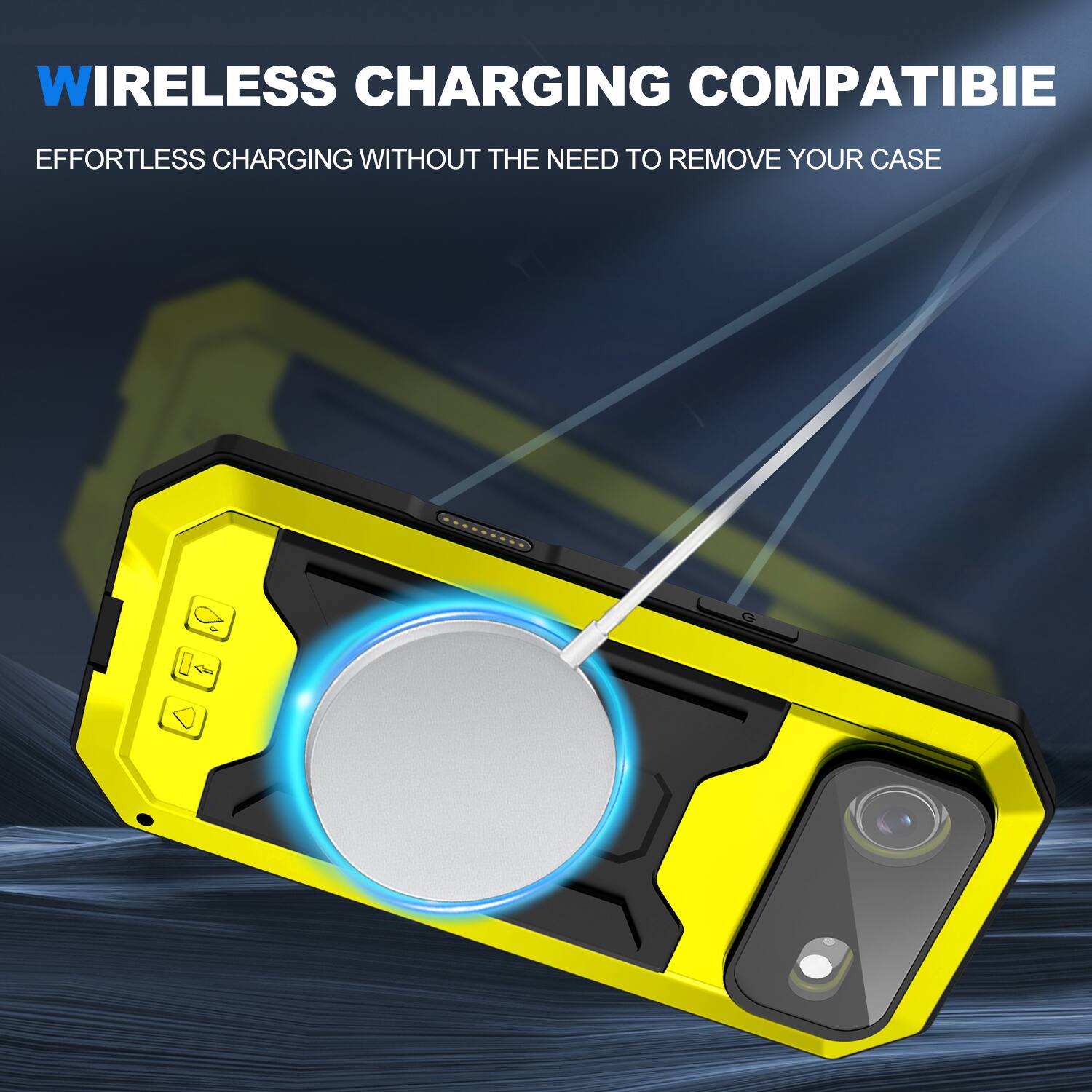 WIRELESS CHARGING COMPATIBLE  
EFFORTLESS CHARGING WITHOUT THE NEED TO REMOVE YOUR CASE