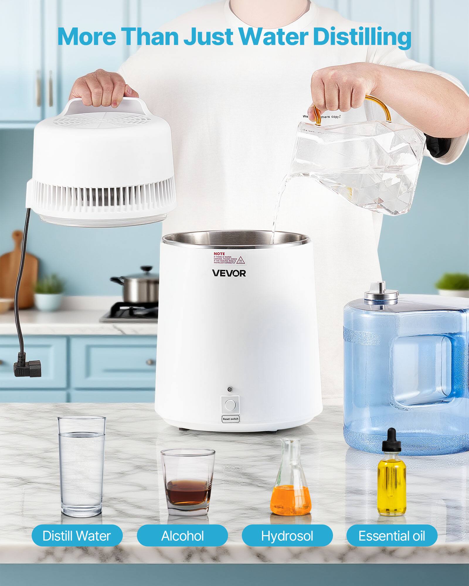 More Than Just Water Distilling

Wt
thons copy
NOTE THEN CRACK - - - -  VEVOR
And -
4:04
Distill Water
Alcohol
Hydrosol
Essential oil