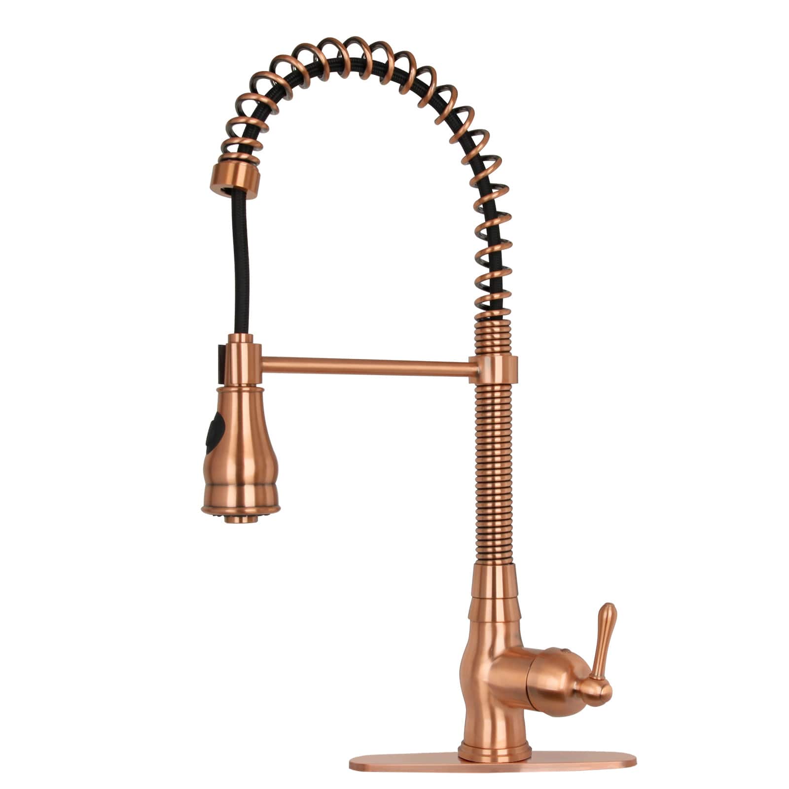 Pre-Rinse Spring Solid Brass Single Handle Kitchen Faucet with Pull Down Sprayer price history on PriceWatchPro