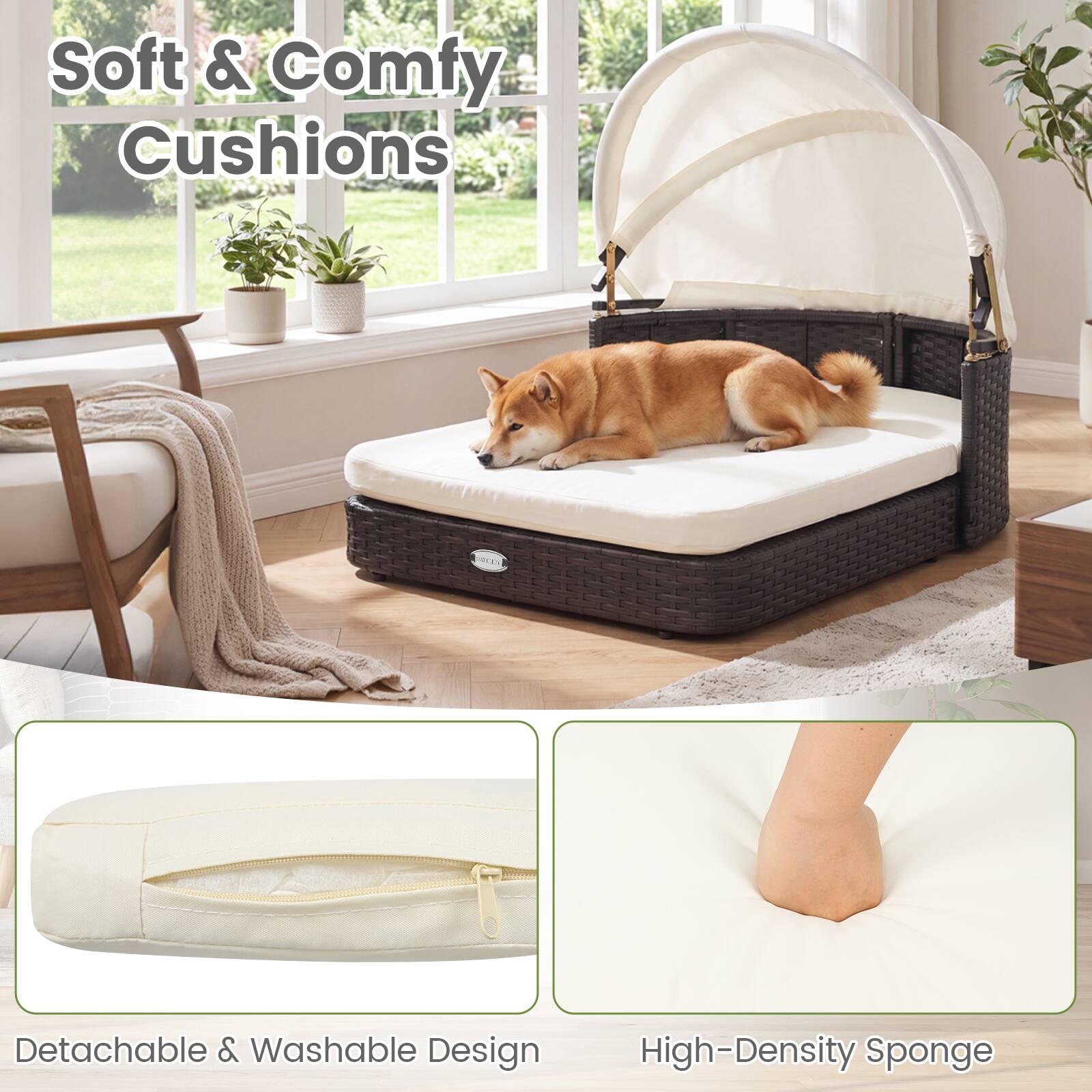 Soft & Comfy Cushions

Detachable & Washable Design

High-Density Sponge