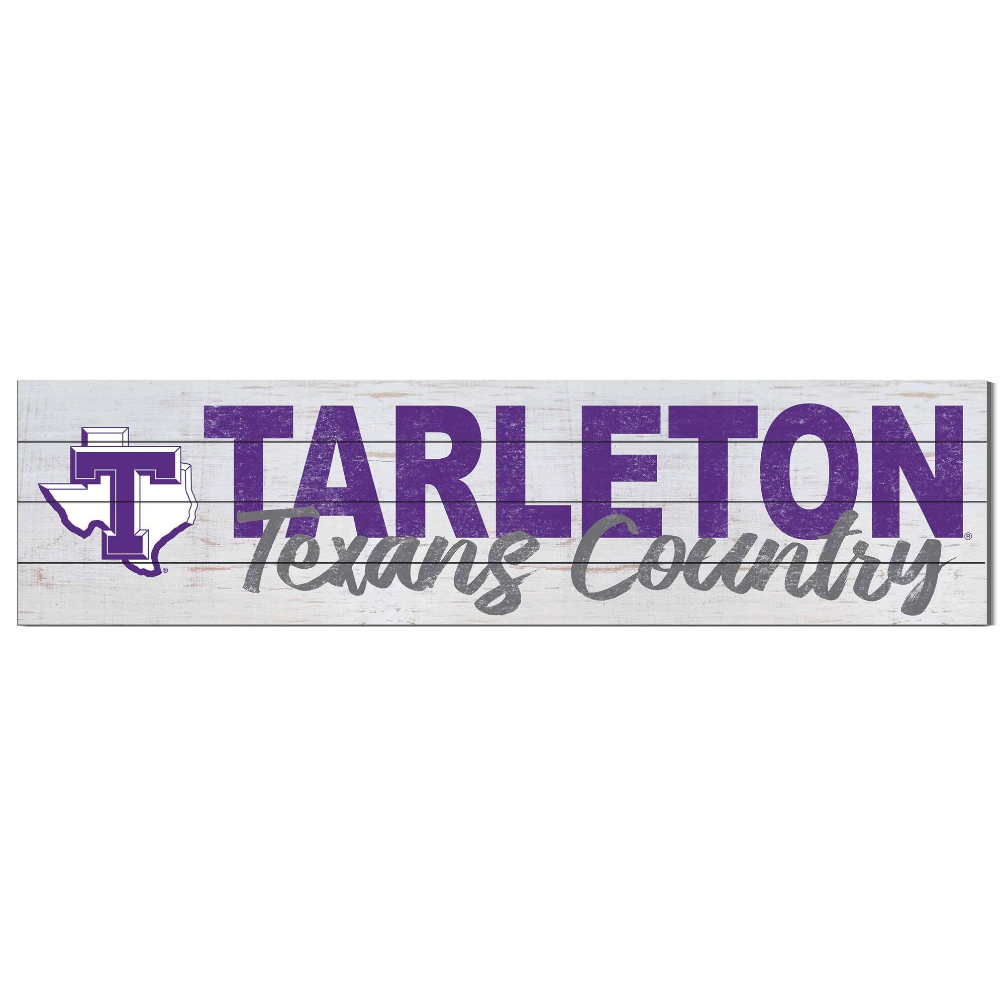 Tarleton State Texans 40'' x 10'' Logo Sign