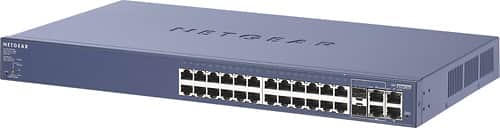 Best Buy: NETGEAR ProSafe 24 Port 10/100 Smart Switch With PoE Blue ...