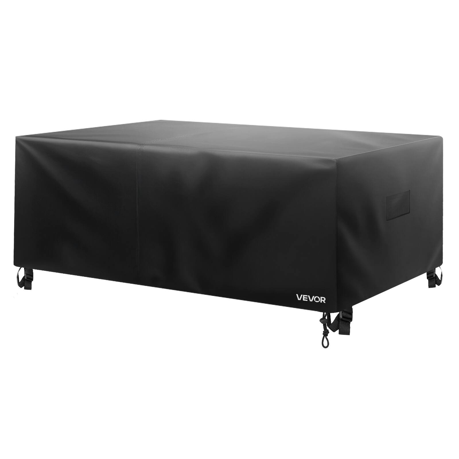 Alt View 5. VEVOR - Patio Furniture Cover, 420D Heavy Duty Waterproof Outdoor Dining Table and Chairs Cover - Black.