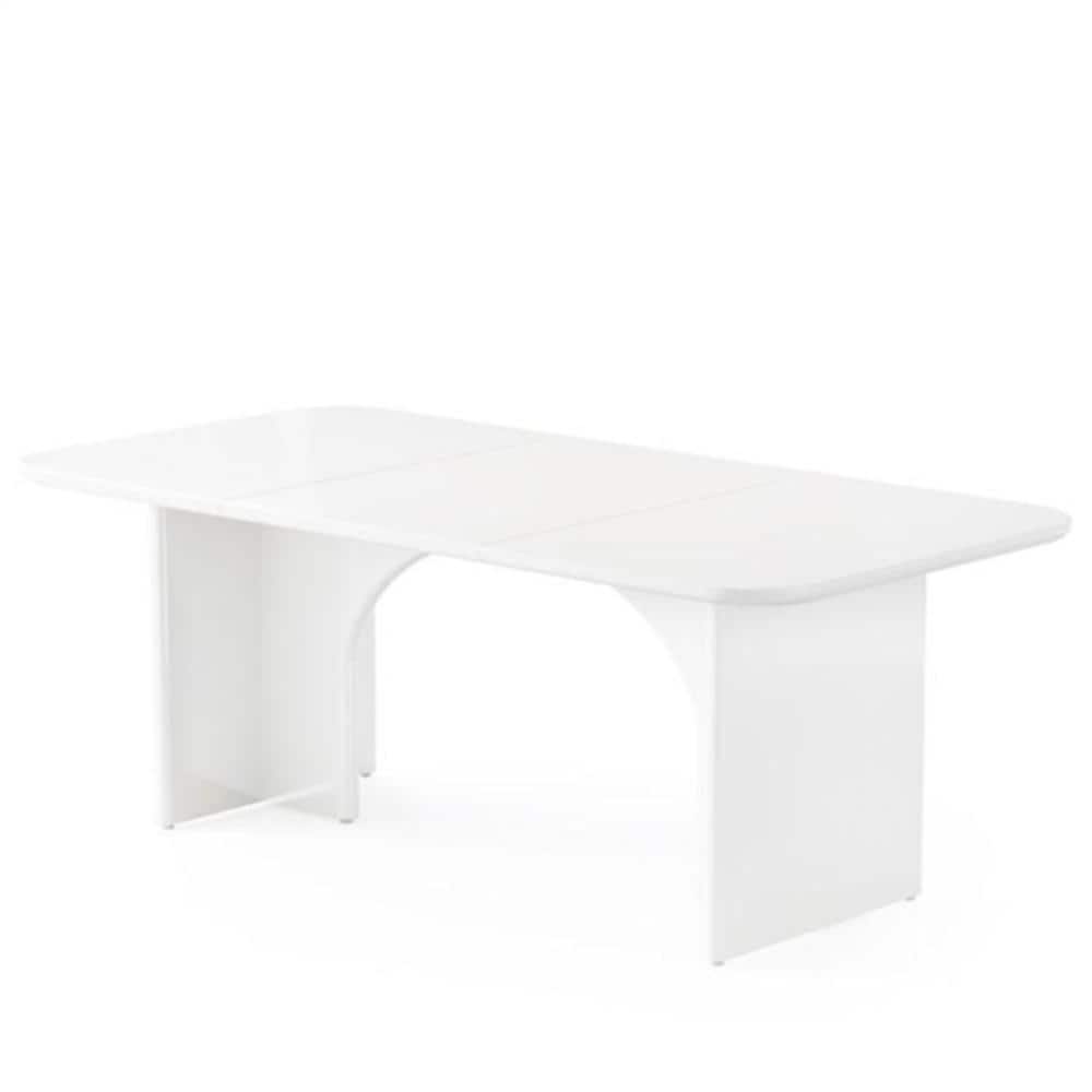 Hivvago - Modern Extra Large Executive Home Office Computer Desk - White