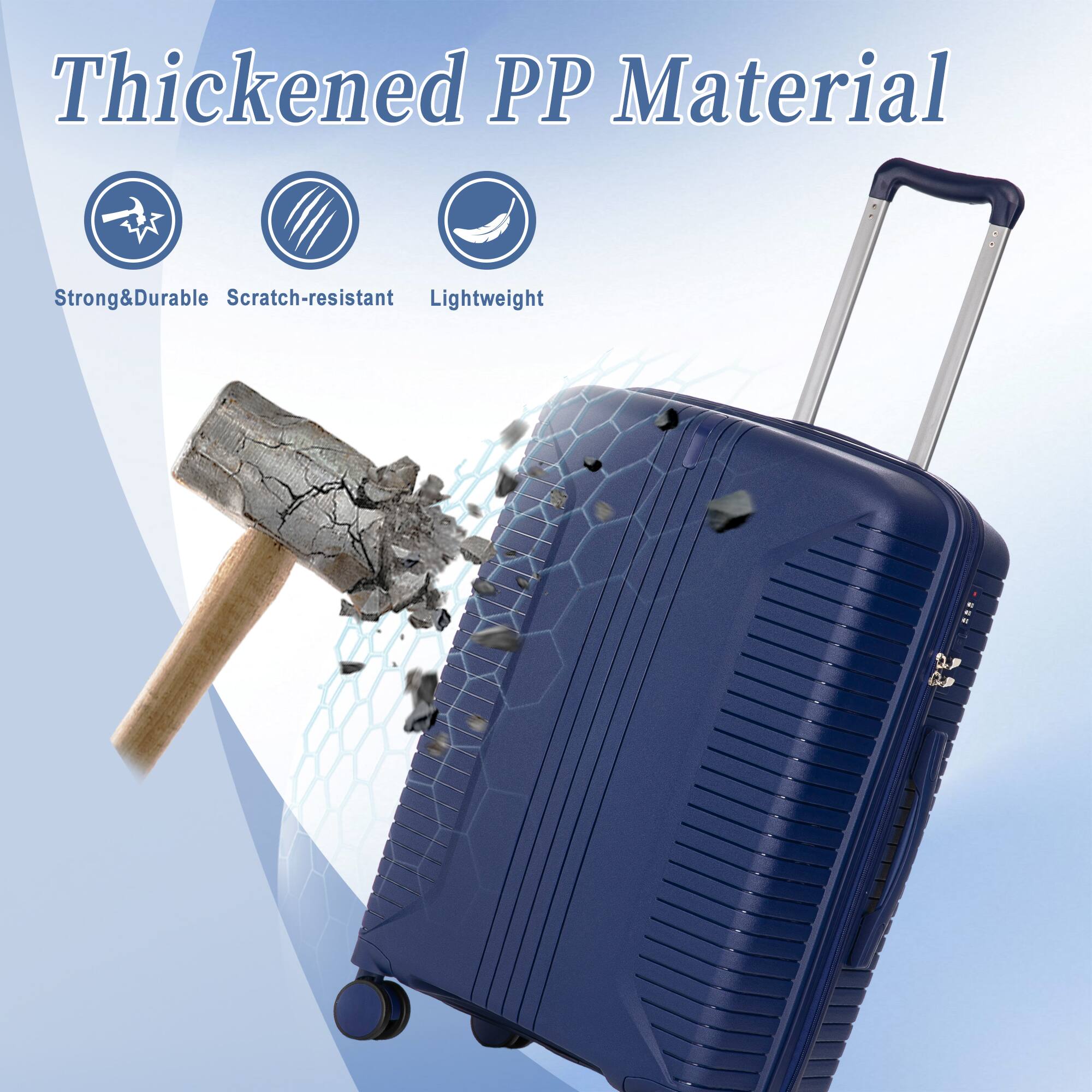 Thickened PP Material

- Strong & Durable
- Scratch-resistant
- Lightweight