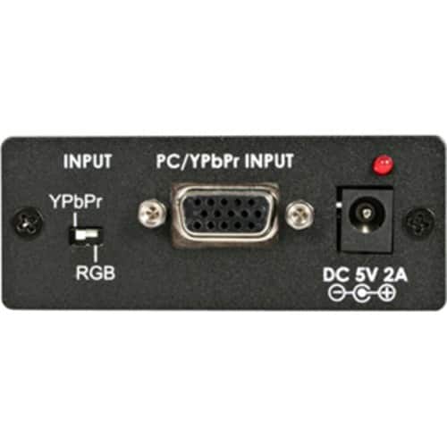 Front Standard. Startech - VGA to HDMI Video Converter with Audio - Black.