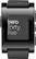 Alt View 4. Pebble - Smartwatch 33mm Plastic - Black Silicone.