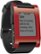 Angle Zoom. Pebble - Smartwatch 33mm Plastic - Red Silicone.