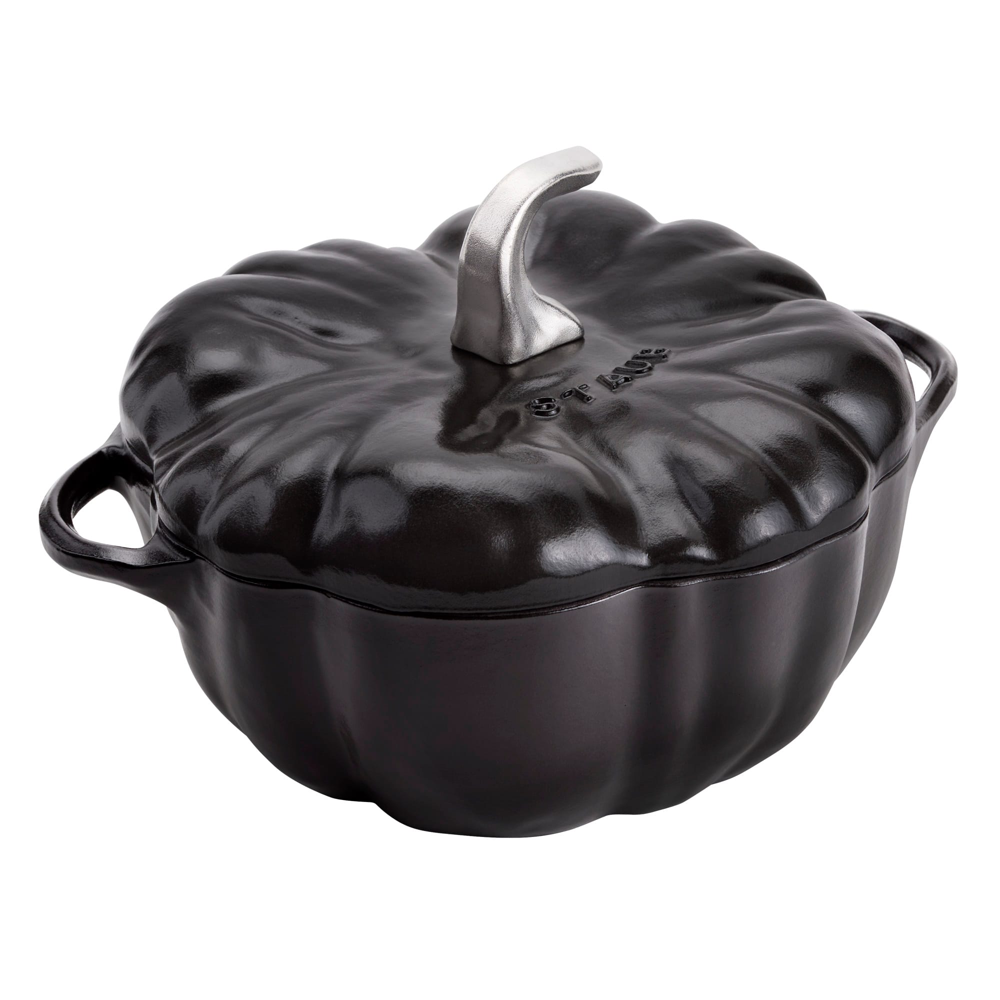 Staub Cast Iron 3.5 qt Pumpkin Cocotte with Stainless Steel Knob