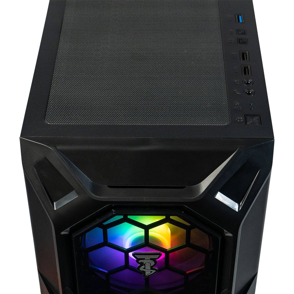 Alt View 2. ViprTech - ViprTech Ghost 4.0 Liquid-Cooled PC - AMD Ryzen 7 (4.4Ghz), RTX 5060 Ti 8GB, 16GB RAM, 1TB SSD, Gaming Computer, Black - Black.
