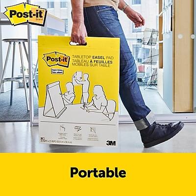 Post-it TABLETOP EASEL PAD  
Post-it TABLEAU MOBILES & FEUILLES SUR TABLE  
Portable  
3M