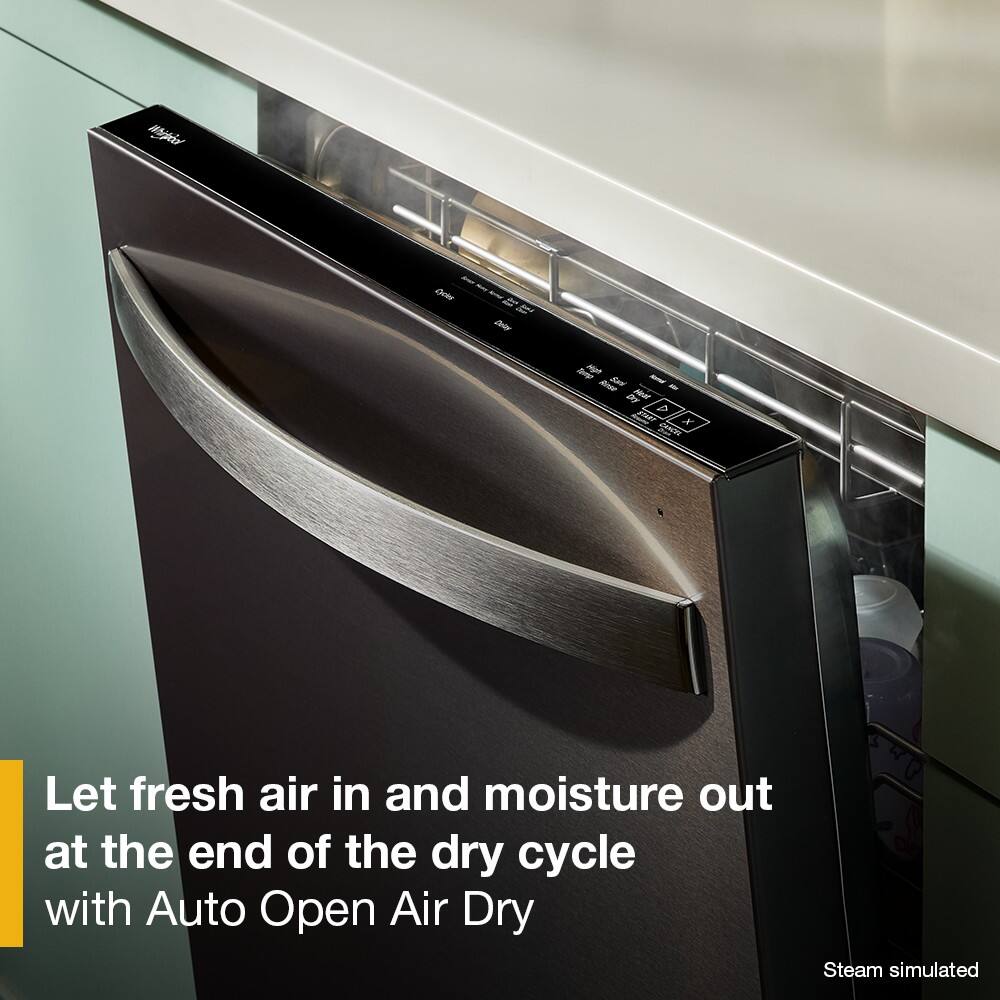Let fresh air in and moisture out at the end of the dry cycle with Auto Open Air Dry

Steam simulated