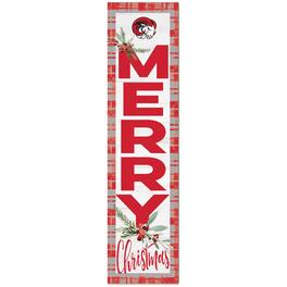 Jardine - Winston-Salem State Rams 12'' x 48'' Outdoor Christmas Leaner - White