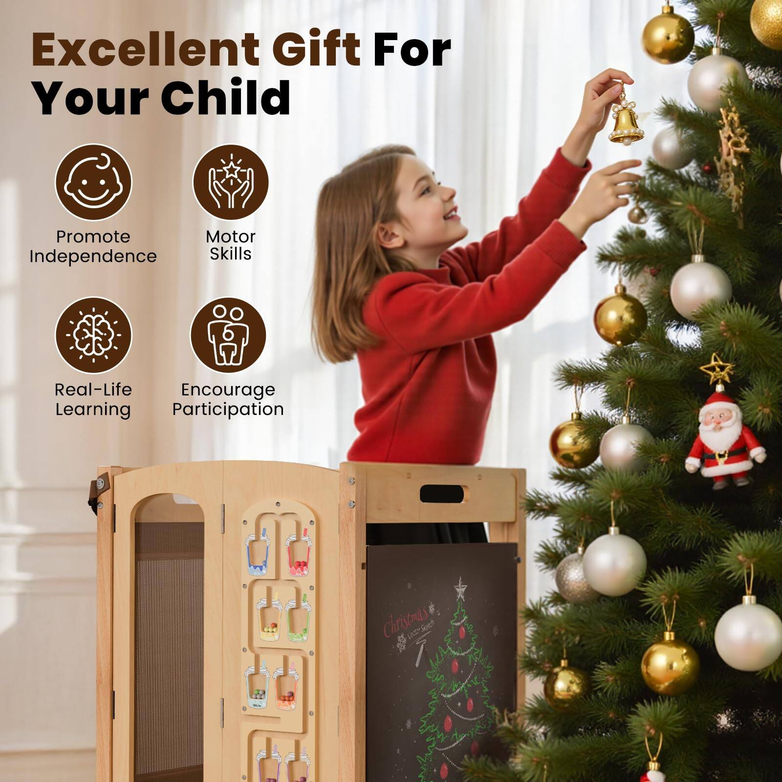 Excellent Gift For Your Child

- Promote Independence
- Motor Skills
- Real-Life Learning
- Encourage Participation