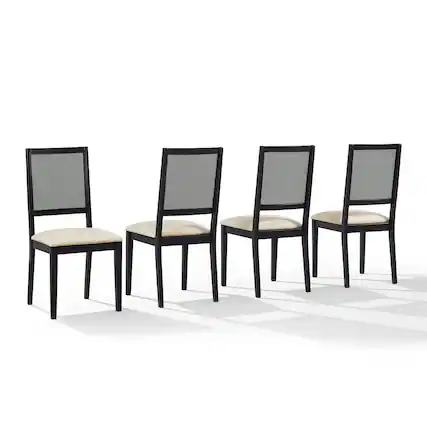 Front. Crosley Furniture - Greer 4-Piece Dining Chair Set - Black.